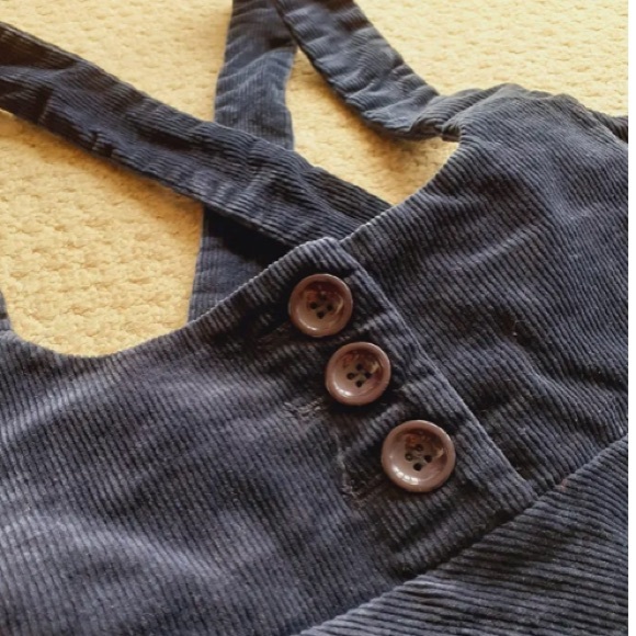 Aida Zak London Women's Modcloth Natalia Navy Blue Corduroy Skirt Size M - Picture 13 of 14